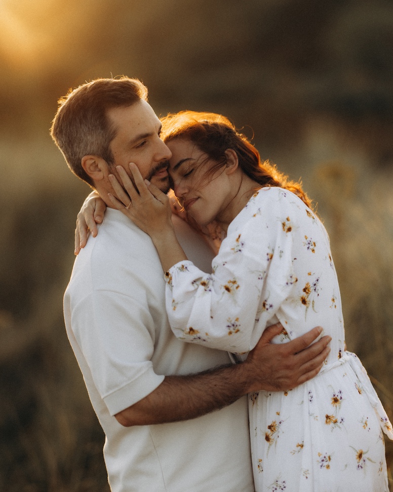 Couple engagement portrait — Ireland